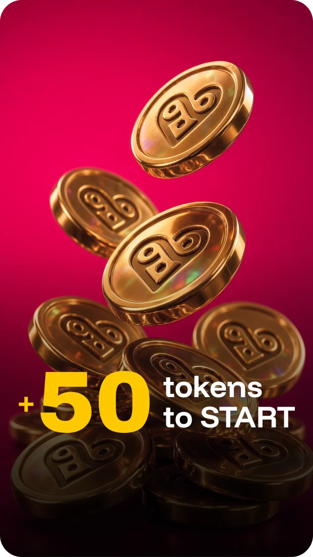 Start your free trial and get 50 tokens